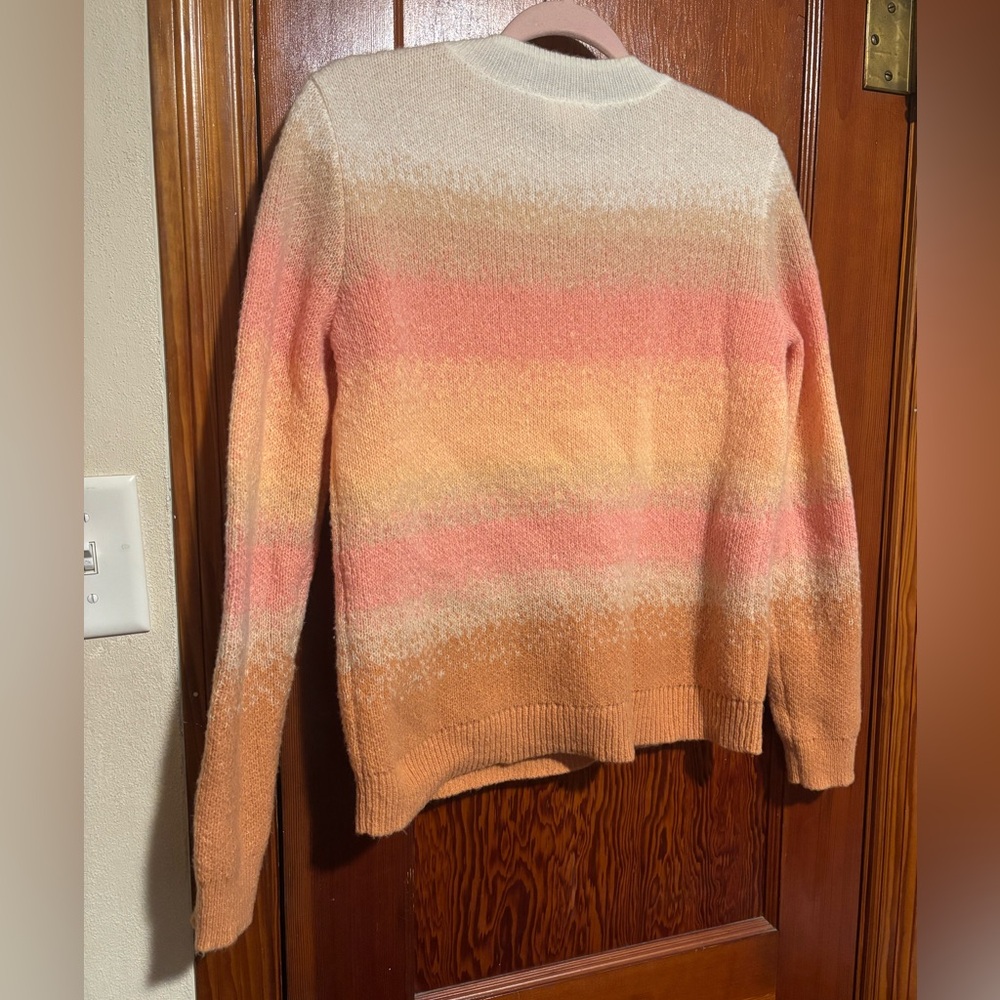 CANDACE CAMERON BURE Women’s Orange and Pink Ombré Knit Sweater Size XXS - Picture 5 of 5